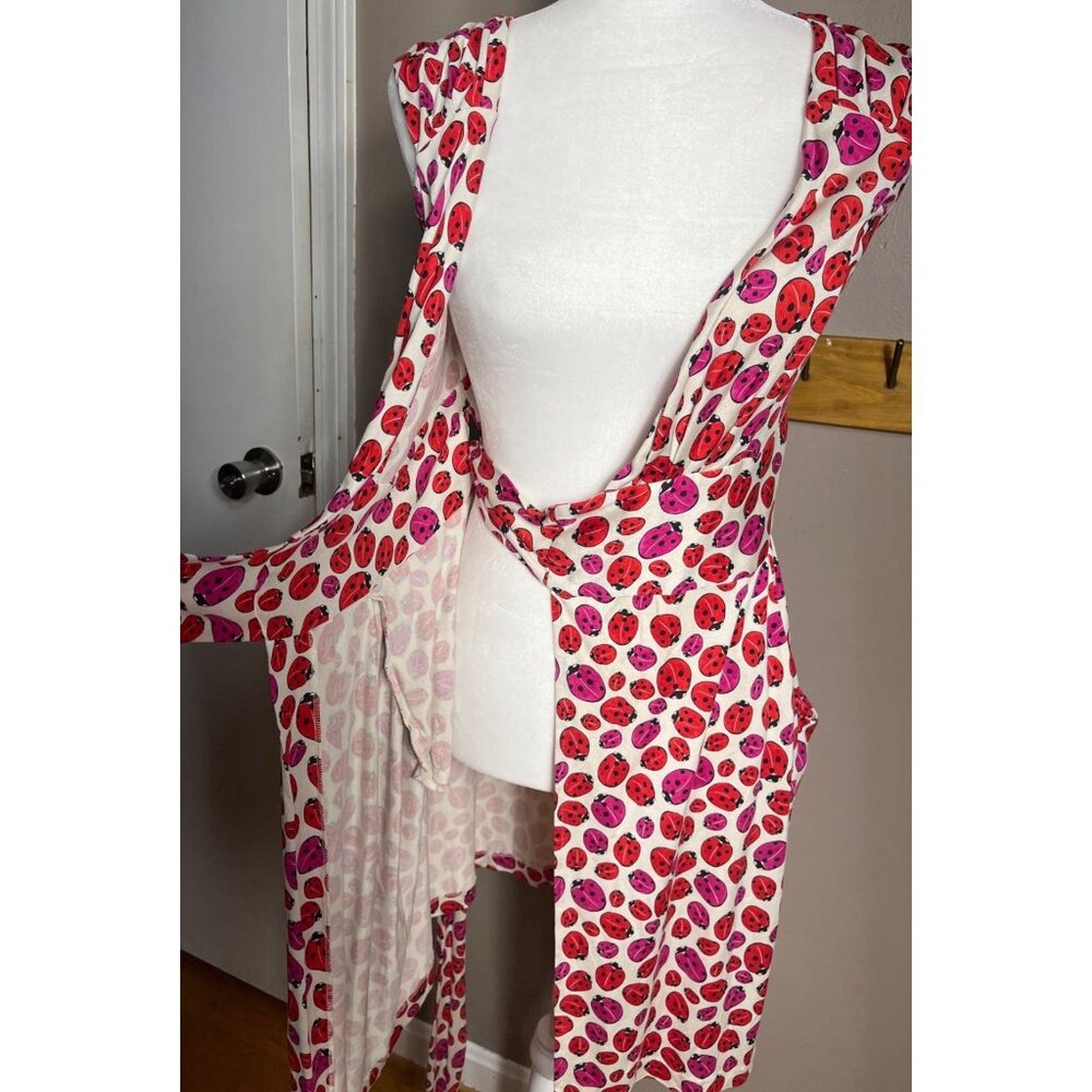 Diane von Furstenberg Dress Celosa Wrap Silk Jersey Pockets Coquette Womens 4 XS - Picture 8 of 16